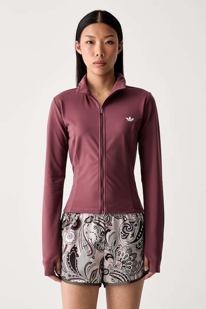 adidas Originals bluza rozpinana damska Essentials czerwony KV9161
