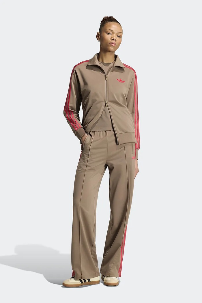 Odzież adidas Originals Bluza rozpinana damska Firebird KU8196 beżowy