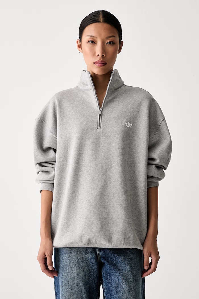 adidas Originals dukserica za žene s pamukom Essentials siva KT2316