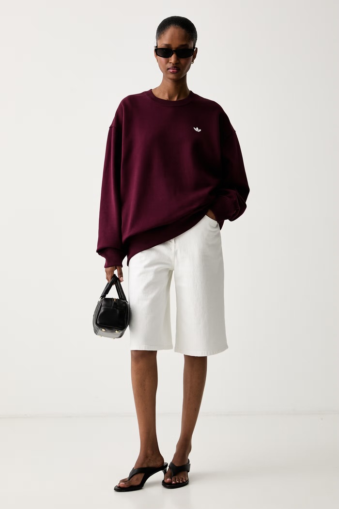 adidas Originals μπλούζα γυναικεία με βαμβάκι Essentials KT2276 μπορντό AW26
