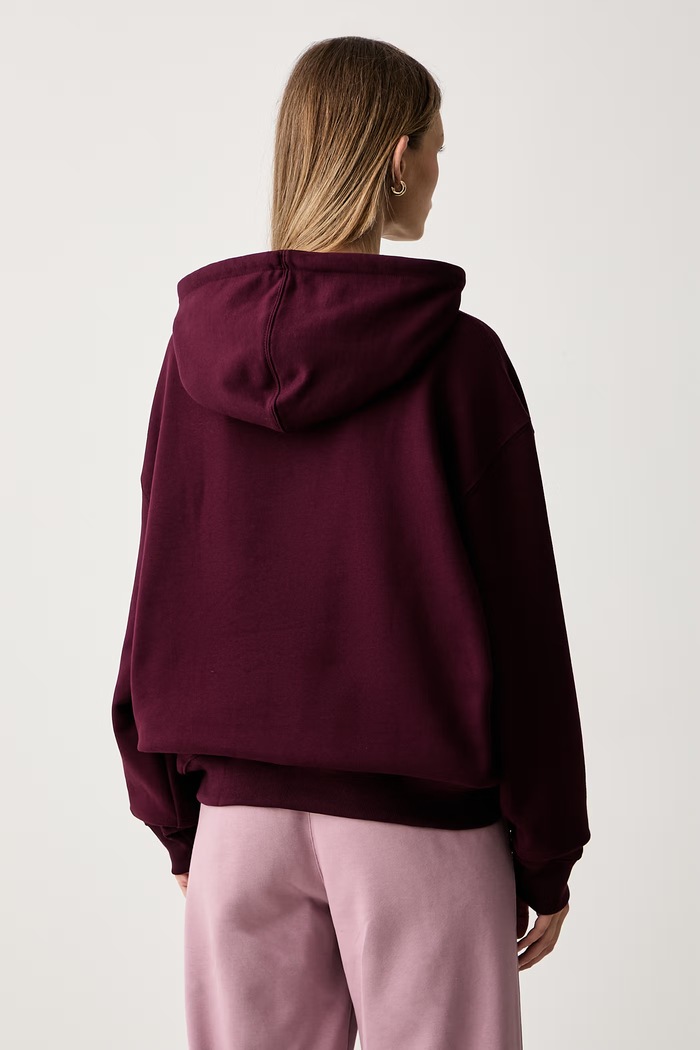 Odjeća adidas Originals dukserica sa kapuljačom za žene s pamukom Essentials KT2274 bordo