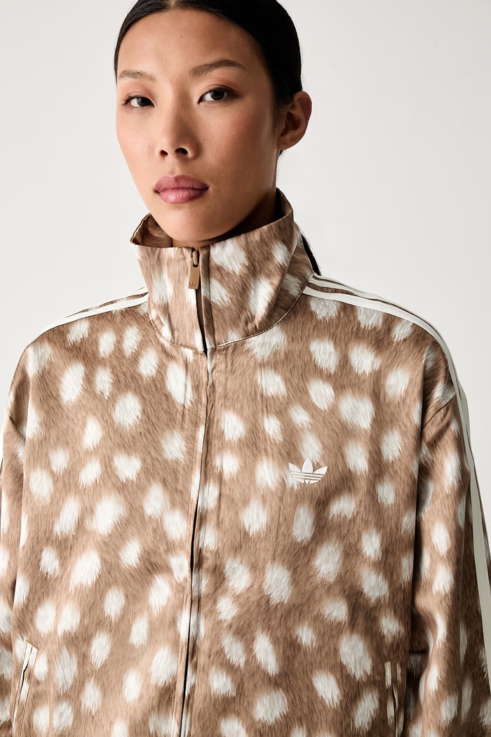 adidas Originals bluza rozpinana damska Firebird brązowy KT2143