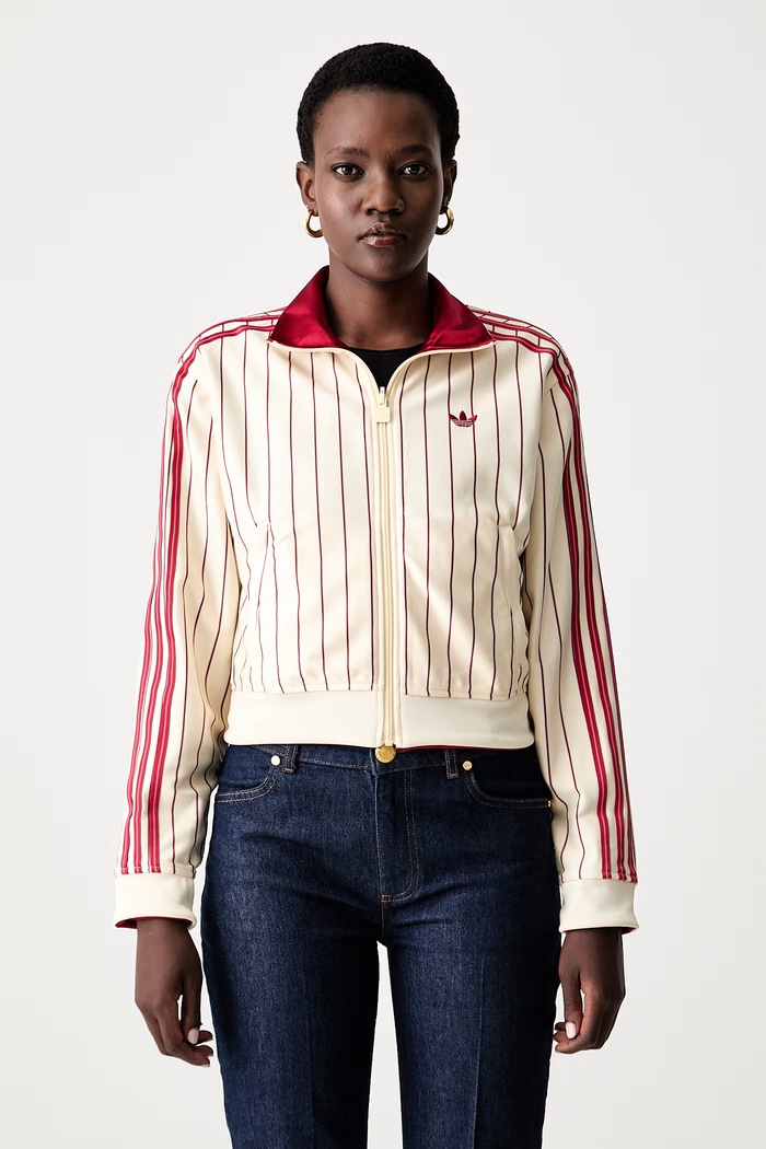 adidas Originals obojstranná mikina dámska Firebird KT1850 béžová AW26