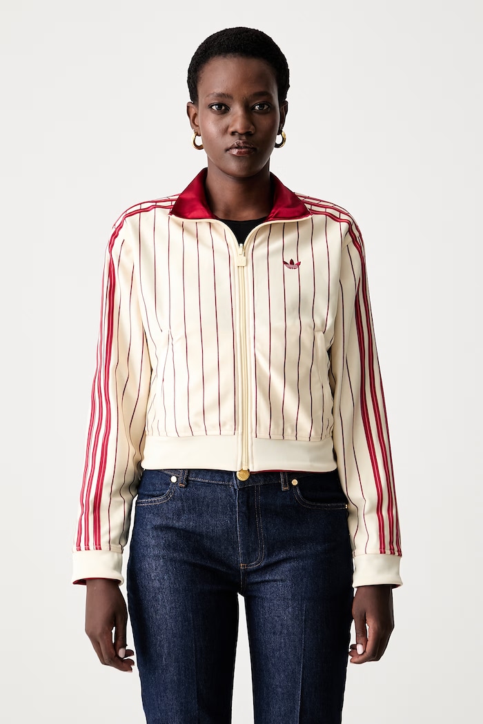 adidas Originals obojstranná mikina dámska Firebird KT1850 béžová AW26