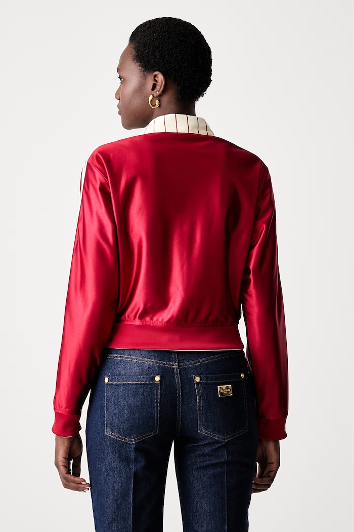 adidas Originals obojstranná mikina dámska Firebird béžová KT1850