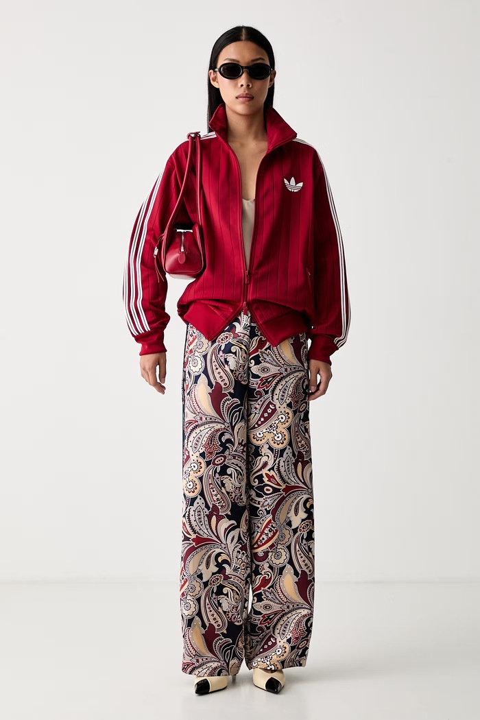 adidas Originals кофта на застёжке для женщин Firebird KS9984 красный AW26