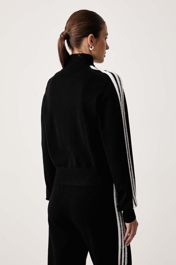 Îmbrăcăminte adidas Originals Hanorac cu fermoar pentru femei cu vâscoză Firebird KS7366 negru