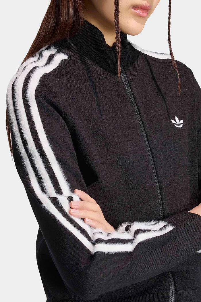 Bluza rozpinana damska z wiskozą Firebird adidas Originals czarny KS7366