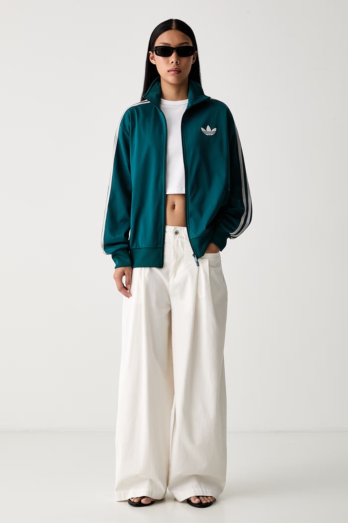 adidas Originals кофта на застібці жіноча Firebird KS4676. бірюзовий AW26