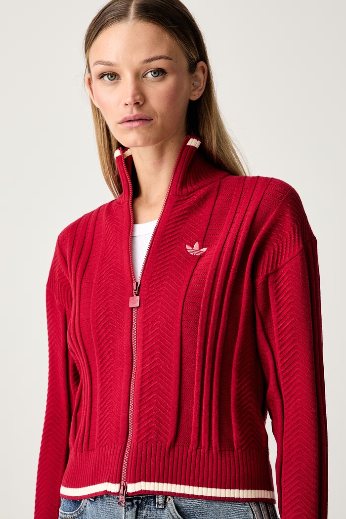 adidas Originals kardigán dámsky Firebird červená KR7046