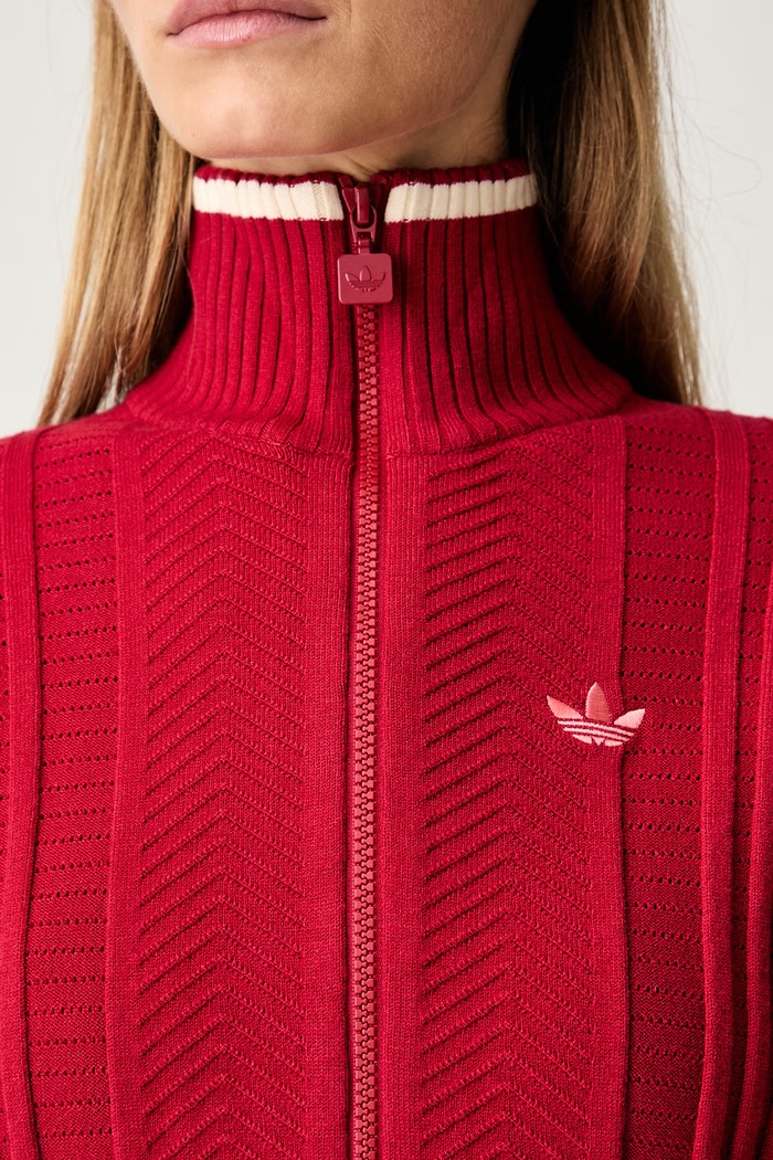adidas Originals kardigán dámsky Firebird KR7046 červená