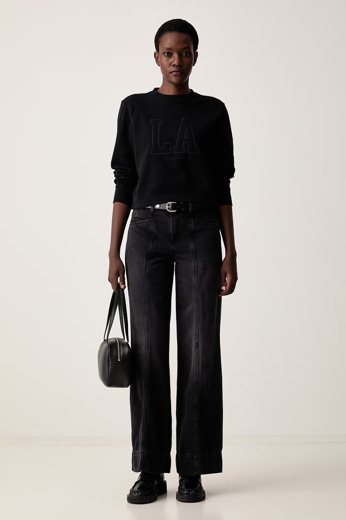 Guess Jeans μπλούζα γυναικεία βαμβακερή W6YQ20.K4779 μαύρο AW26