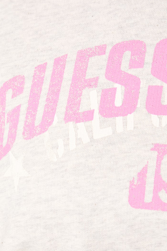 Mikina dámská bavlněná Guess Jeans šedá W6YQ08.K3866
