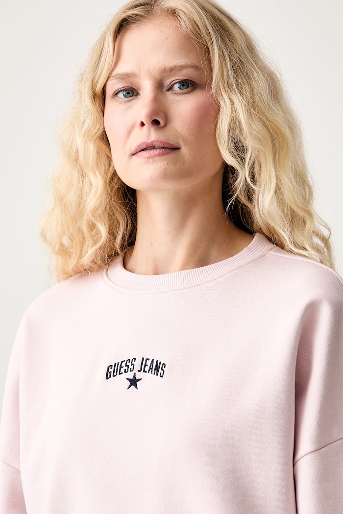 Guess Jeans кофта жіноча бавовняна рожевий W6YQ03.K3828