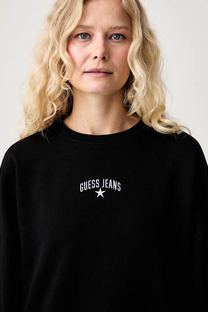 Guess Jeans кофта жіноча бавовняна чорний W6YQ03.K3828
