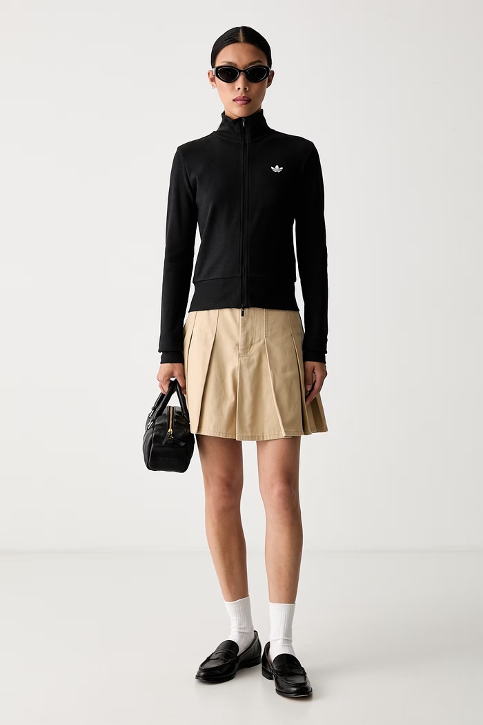 adidas Originals μπλούζα με κουμπιά Γυναικεία Essentials KR3598 μαύρο AW26