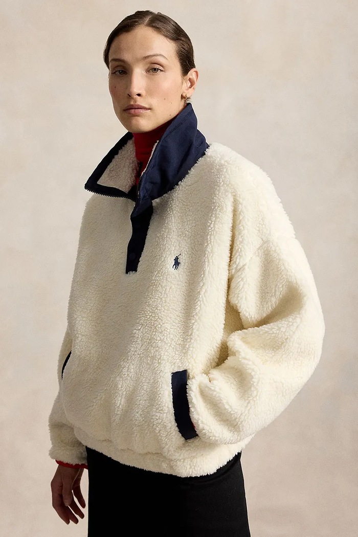 Polo Ralph Lauren bluza polarowa damska 211B17802 beżowy AW26