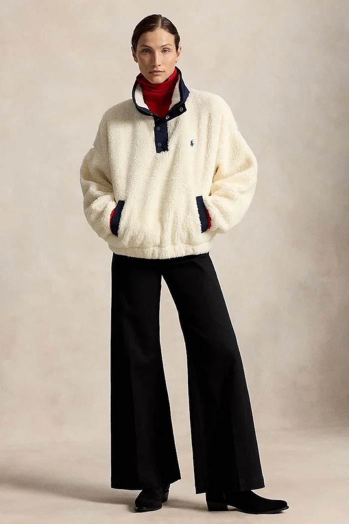 Odzież Polo Ralph Lauren bluza polarowa damska 211B17802 beżowy