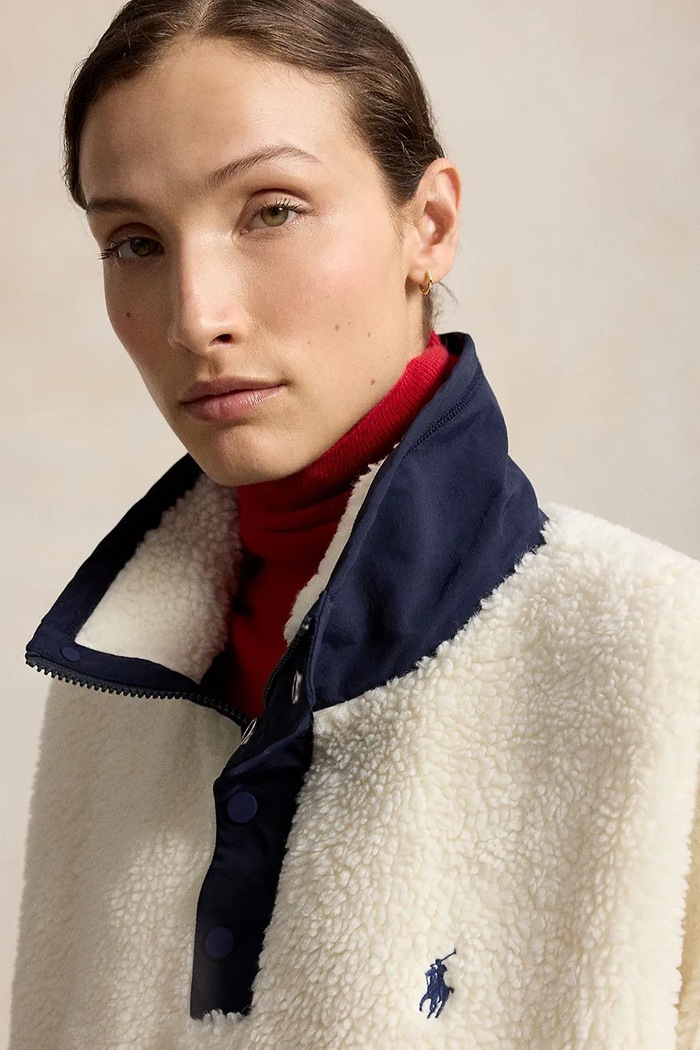 Polo Ralph Lauren bluza polarowa damska beżowy 211B17802