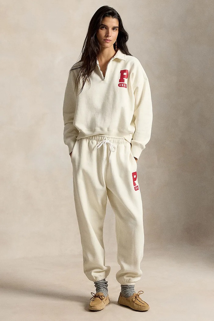 Odzież Polo Ralph Lauren bluza damska z bawełną 211B17801 beżowy