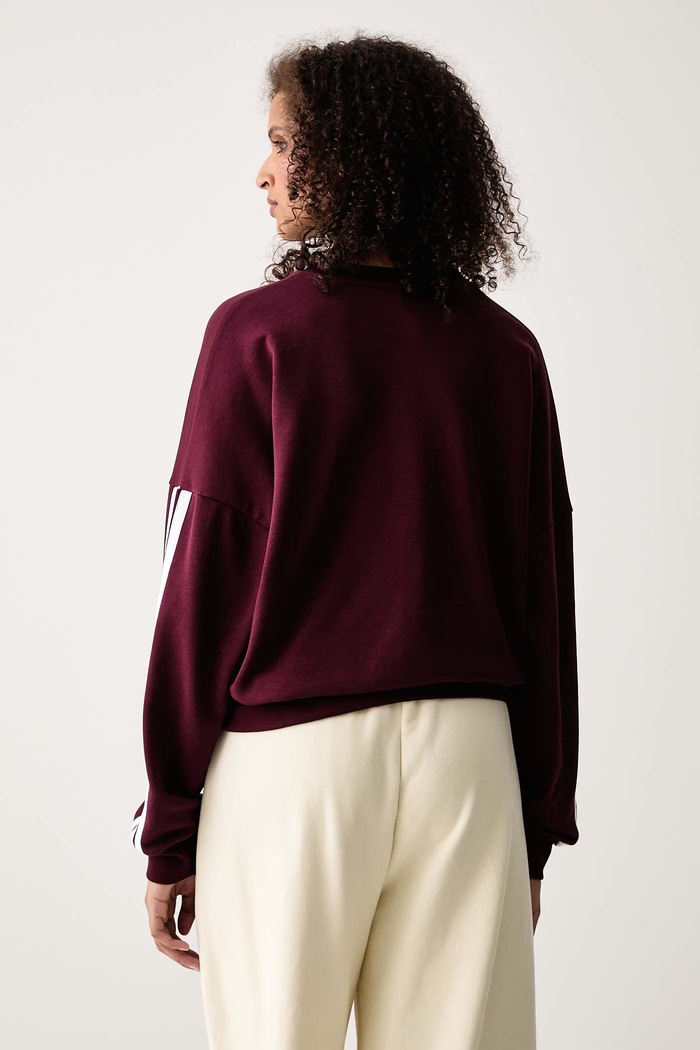 Odjeća adidas Dukserica za žene s pamukom Essentials KR1025 bordo