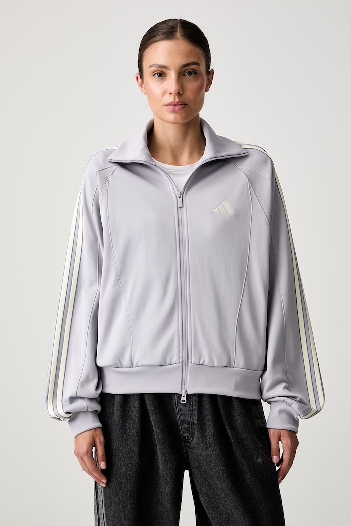 adidas bluza damska z bawełną Stadium fioletowy KV0599