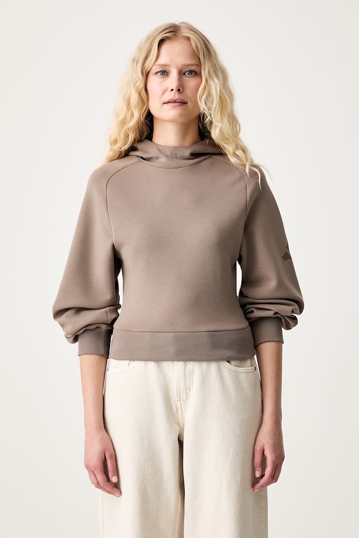 adidas kapucnis melegítőfelső női modállal Soft Lux barna KS7886