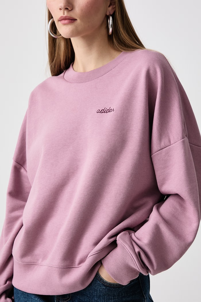Dukserica za žene s pamukom Colorpop adidas KV6862 roza