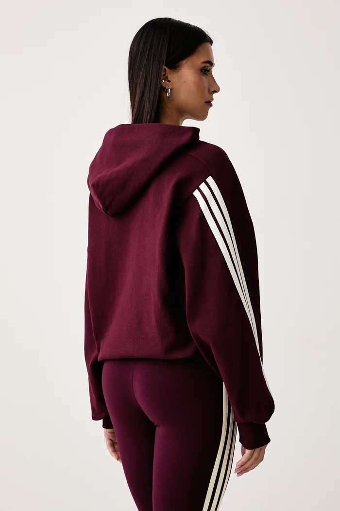 Odzież adidas Bluza damska bawełniana KV9935 bordowy