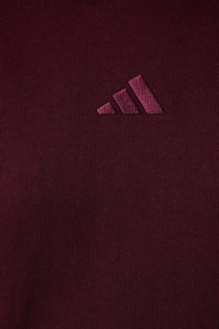 Bluza damska bawełniana adidas bordowy KV9935