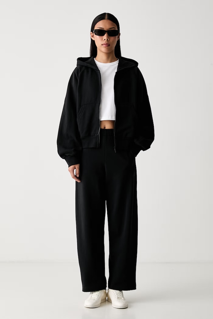 adidas bluza z kapturem damska bawełniana KV7323 czarny AW26