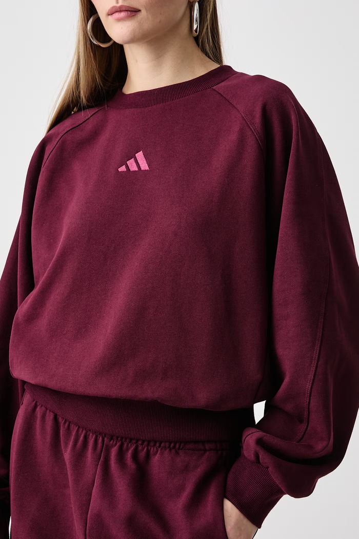 Μπλούζα γυναικεία βαμβακερή adidas KV9824 μπορντό