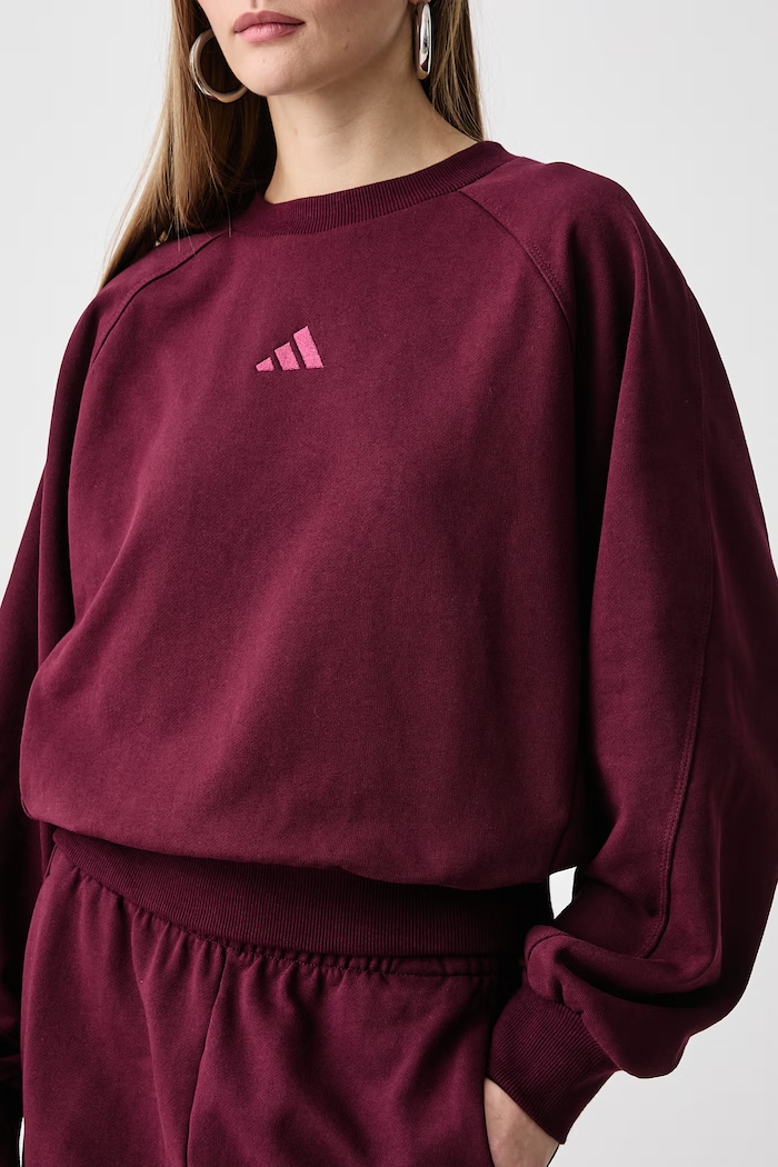 Μπλούζα γυναικεία βαμβακερή adidas KV9824 μπορντό