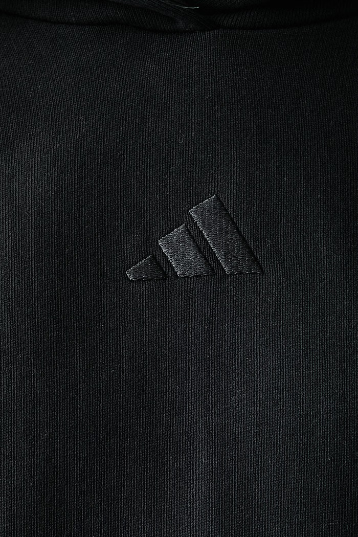 Dukserica sa kapuljačom ženska pamučna adidas crna KV7339