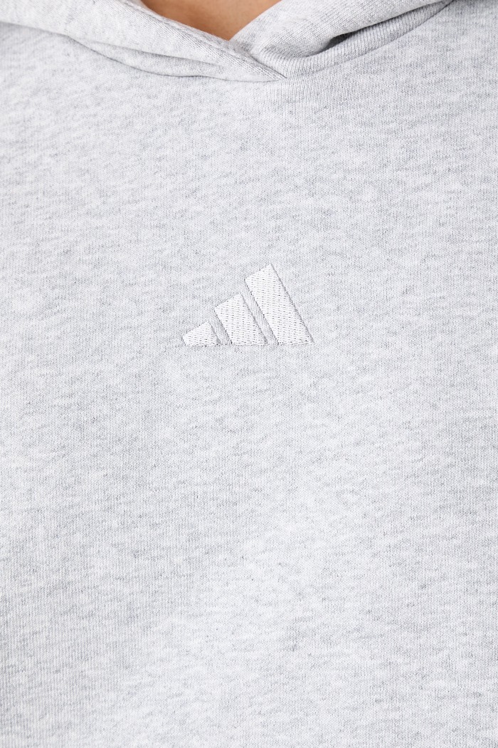 adidas bluza z kapturem damska bawełniana KV9785 szary