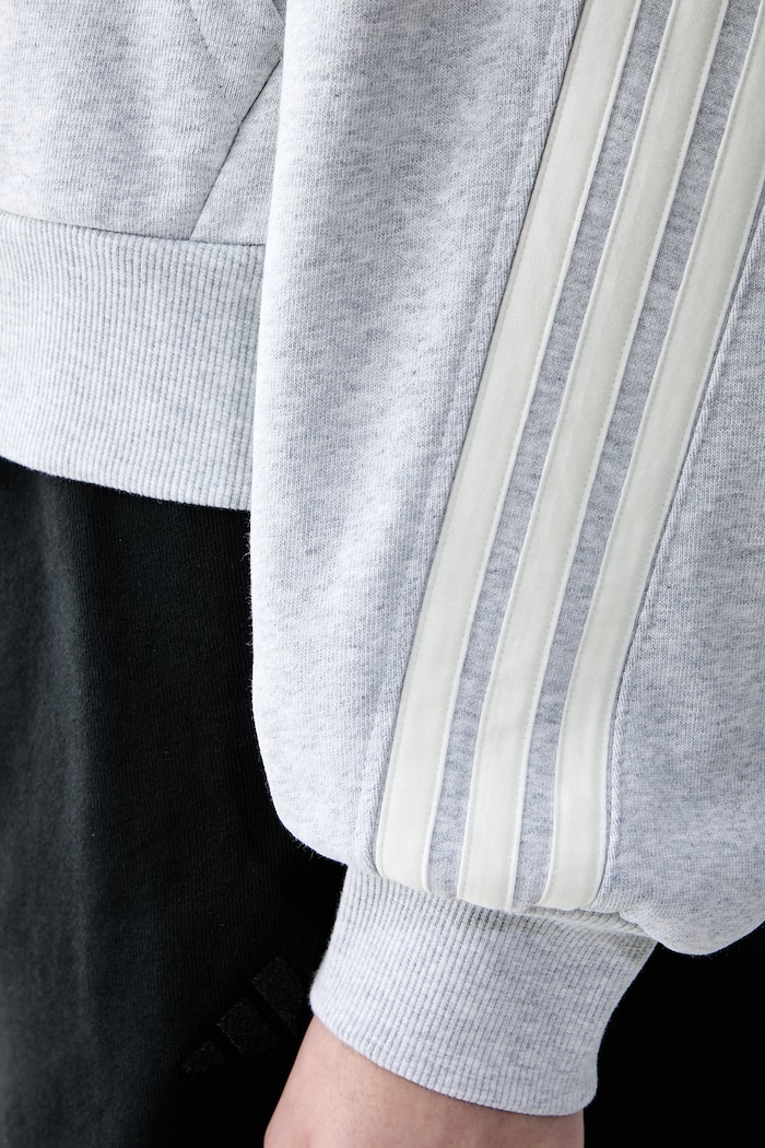 adidas bluza rozpinana z kapturem damska bawełniana KV9879 szary
