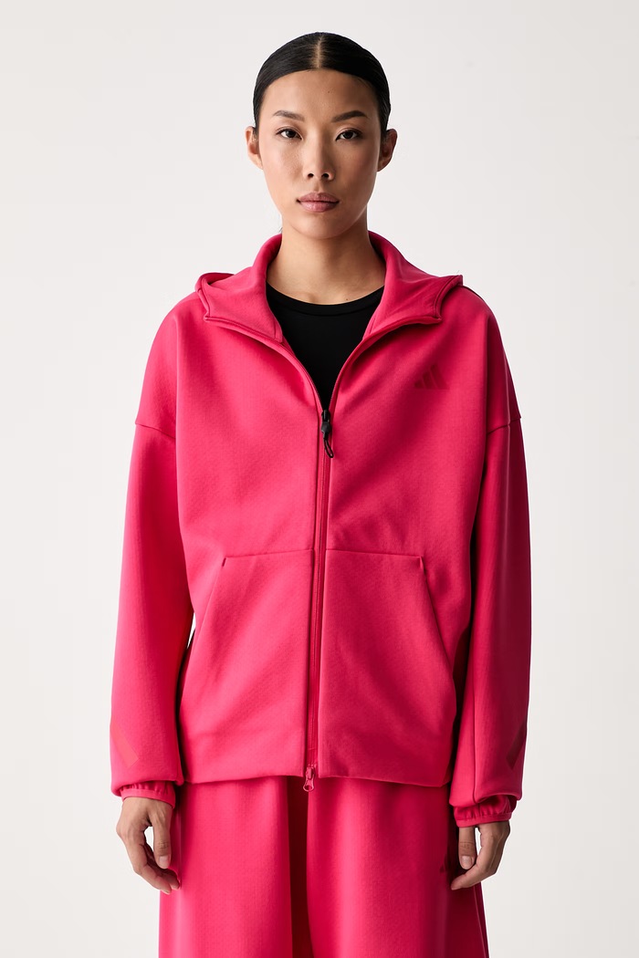 adidas bluza rozpinana z kapturem damska Z.N.E różowy KF6329