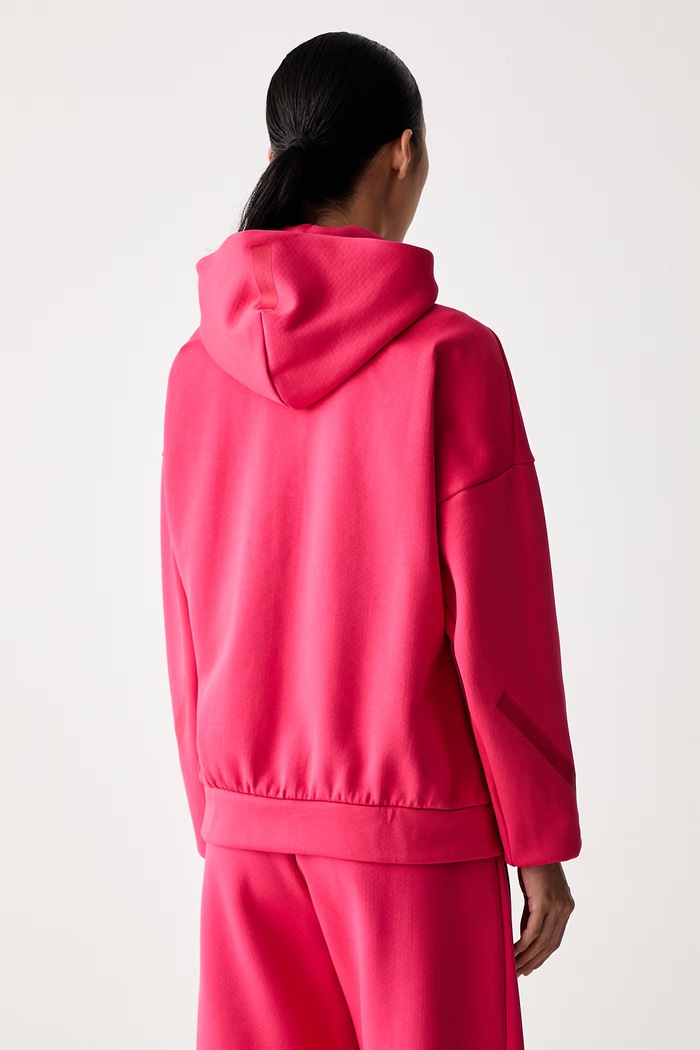 Odzież adidas bluza rozpinana z kapturem damska Z.N.E KF6329 różowy