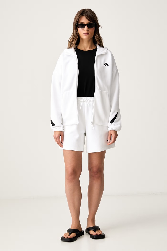 adidas bluza rozpinana z kapturem damska Z.N.E KF6326 biały AW26