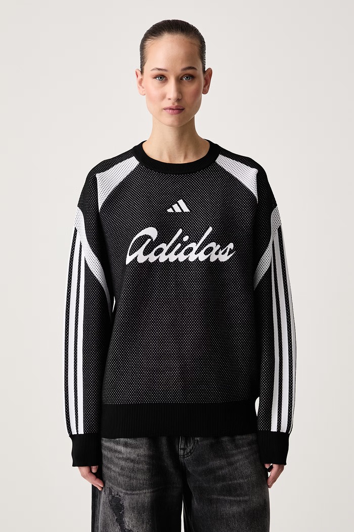 adidas Felpa da donna House of Tiro nero KF7275