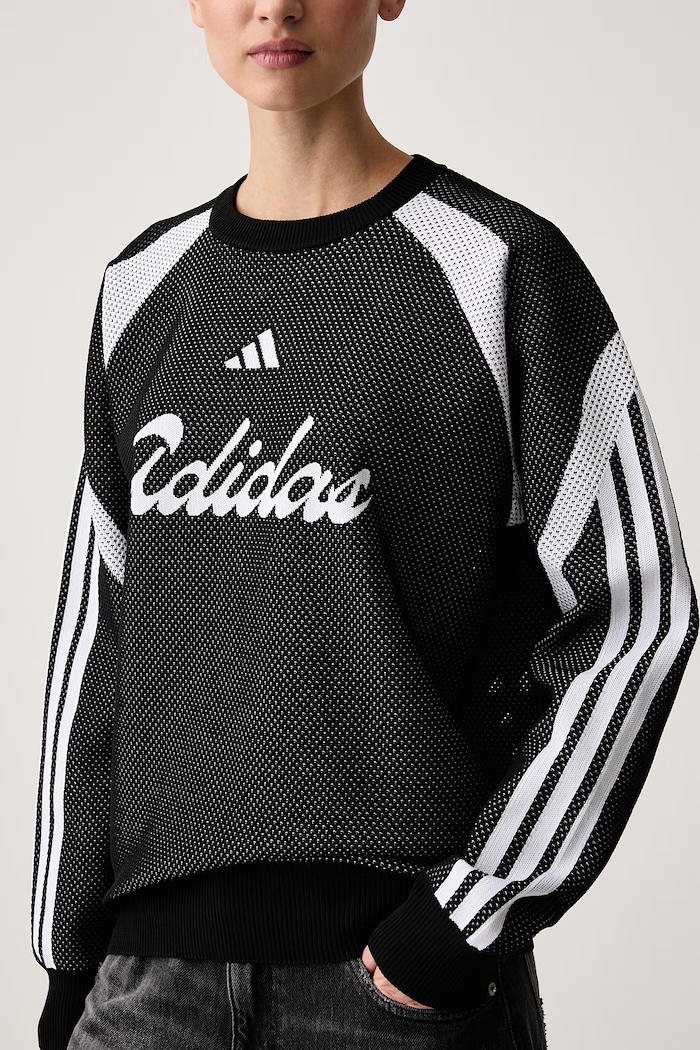 Felpa da donna House of Tiro adidas KF7275 nero