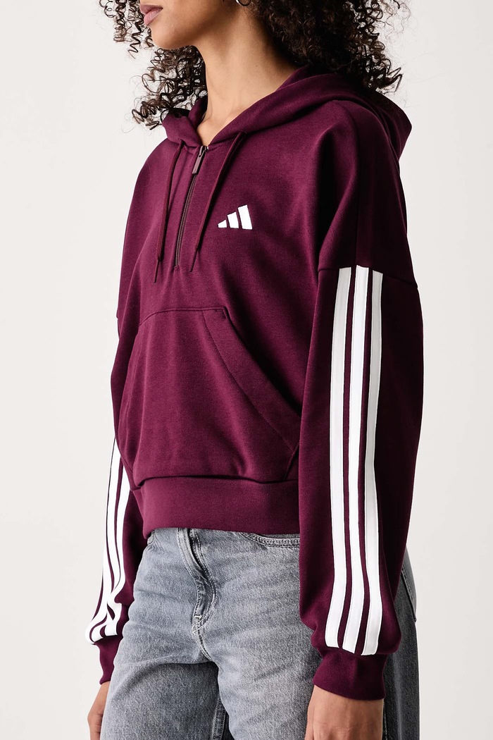 Dukserica sa kapuljačom ženska s viskozom Essentials adidas KF8316 bordo