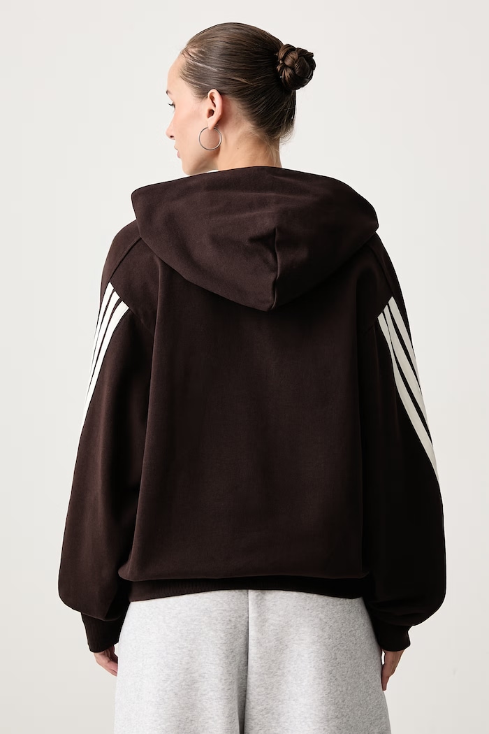 Odzież adidas Bluza z kapturem damska bawełniana KW7701 brązowy
