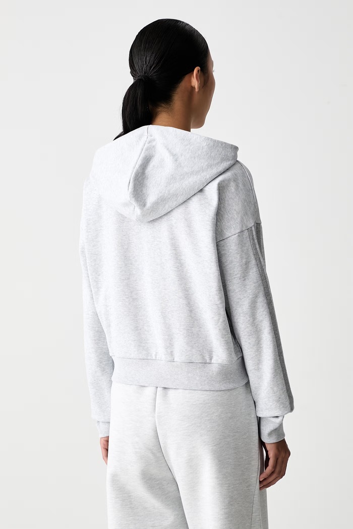 Odzież adidas bluza z kapturem damska z bawełną Essentials KF8325 szary