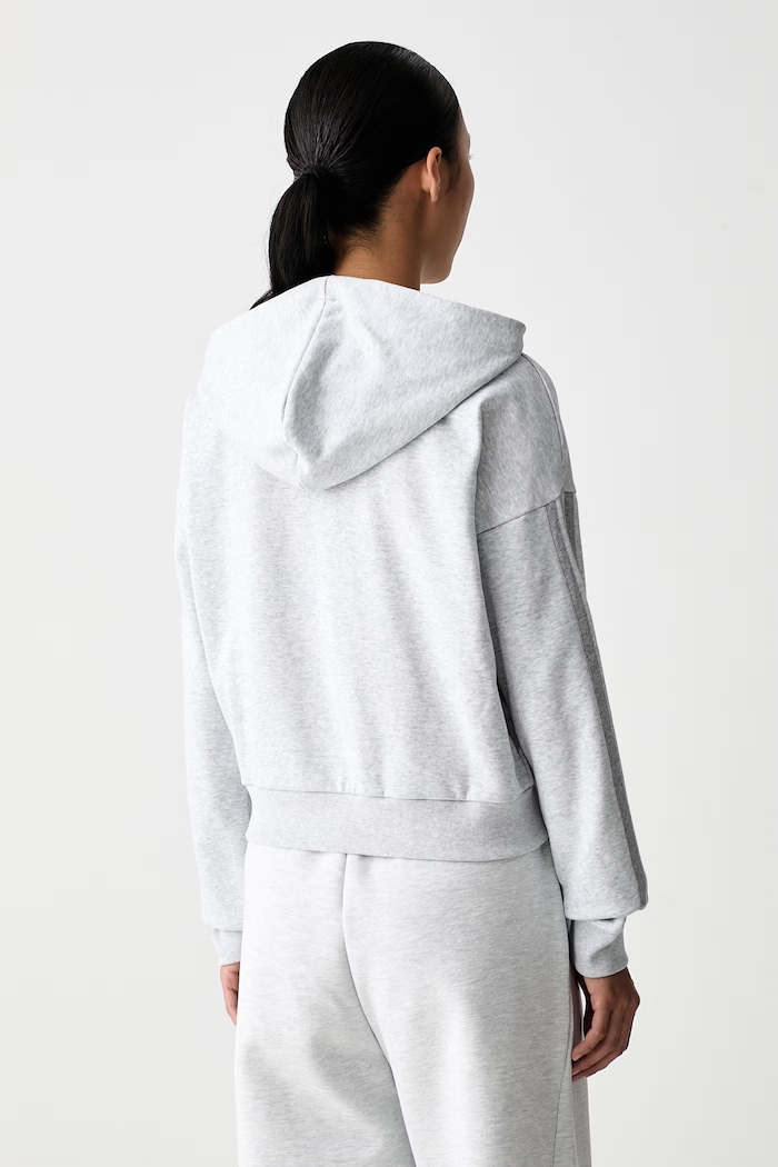 Odzież adidas bluza z kapturem damska z bawełną Essentials KF8325 szary
