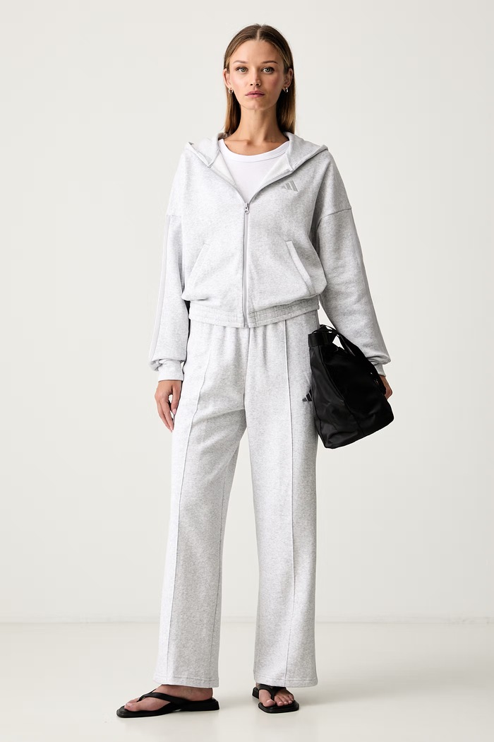 adidas komplet dresowy damski z bawełną Energize KG1932 szary AW26