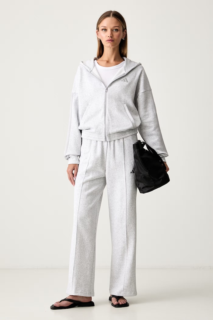 adidas komplet dresowy damski z bawełną Energize KG1932 szary AW26