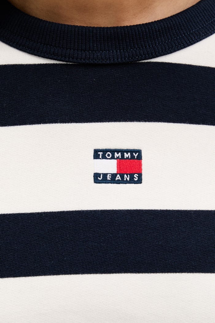 Tommy Jeans bluza oversize damska bawełniana DW0DW22824 granatowy