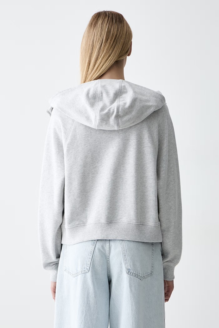 Oblačila Tommy Jeans jopica ženska bombažna DW0DW22834 siva