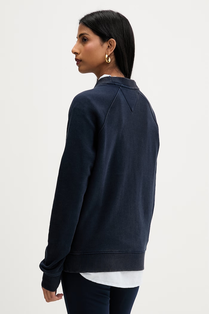 Ruházat Tommy Jeans melegítőfelső női pamut DW0DW22821 sötétkék